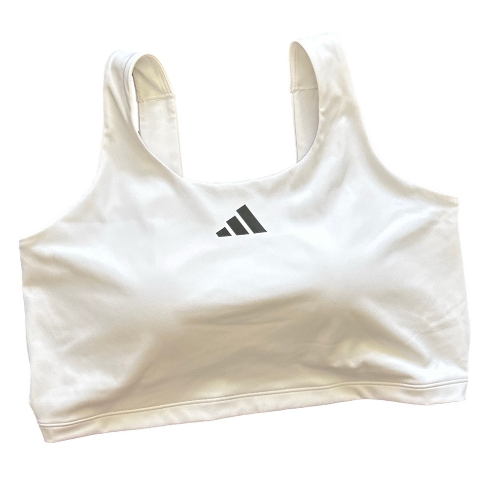 Adidas White Performance Sports Bra ☀️